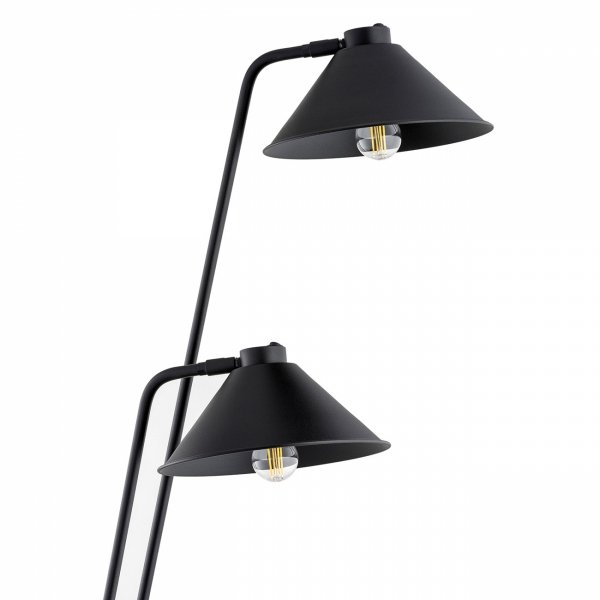 LAMPA PODŁOGOWA STOJĄCA INDUSTRIALNA CZARNA METALOWA LOFT ARGON GABIAN 7075