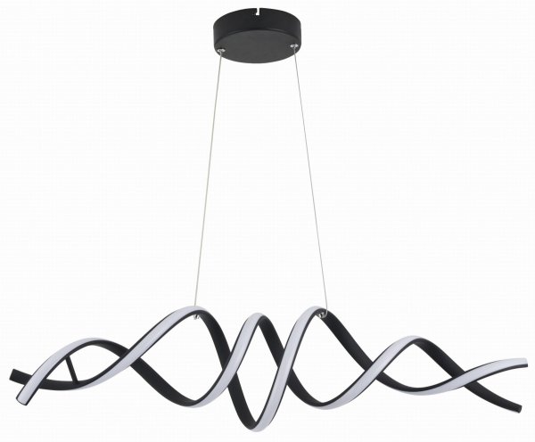 REALITY QUOTO 342601-30 LAMPA LED CZARNA NOWOCZESNA DO SALONU JADALNI  SYPIALNI