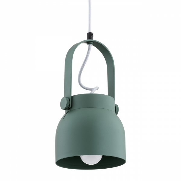 LAMPA WISZĄCA ZIELONA METALOWA INDUSTRIALNA DO KUCHNI NAD STÓŁ 20CM ARGON LOGAN 8293