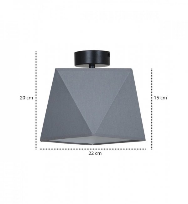 Lampa sufitowa do salonu - DIAMOND 1500/1/P LIGHT HOME