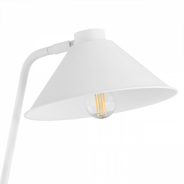 LAMPA PODŁOGOWA STOJĄCA INDUSTRIALNA BIAŁA METALOWA LOFT ARGON GABIAN 4997