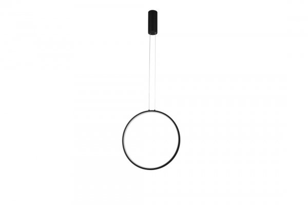 AZZARDO MASSIMA AZ5253 40 BK LAMPA WISZĄCA KOŁO CZARNE PIONOWE LED