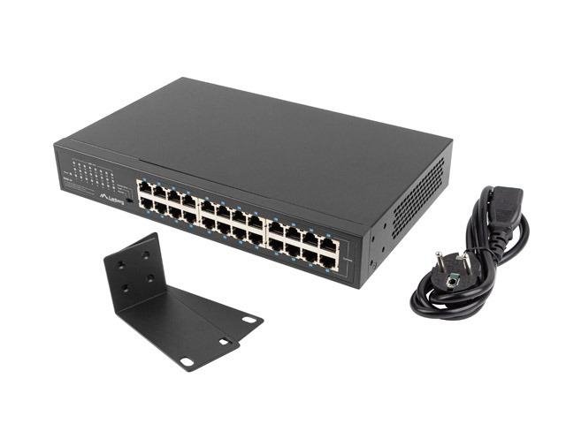 Switch niezarządzalny Lanberg 24x 1Gb Gigabit Ethernet Rack 19&quot;
