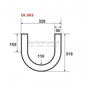 10.202 Hak kontenera d=50 R=110 L=320