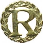 R oznaka identyfikacyjna żołnierza rezerwy i w stanie spoczynku MW