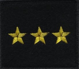 3 gwiazdki na pasek czapki garnizonowej MOSG