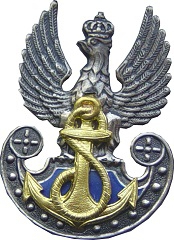 orzeł metalowy Marynarki Wojennej na czapkę