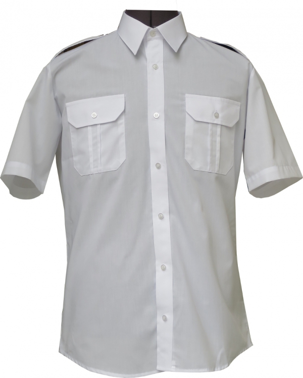 koszula mundurowa z krótkim rękawem biała przód