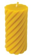 Silicone mould - tall spiral cylinder - 13.5 cm high