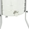 4-frame diagonal electric honey extractor 230V, Ø600, universal basket, with a stainless valve - MINIMA