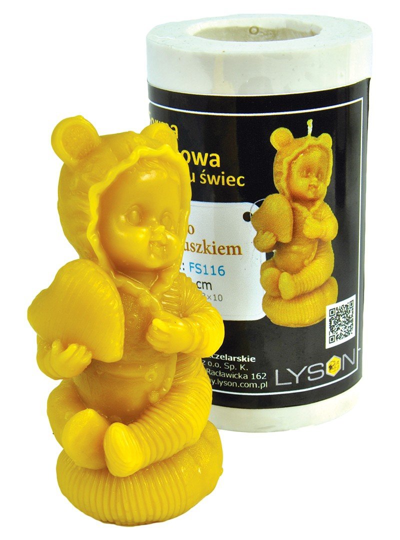 Silicone mould - child with a heart - height 11 cm