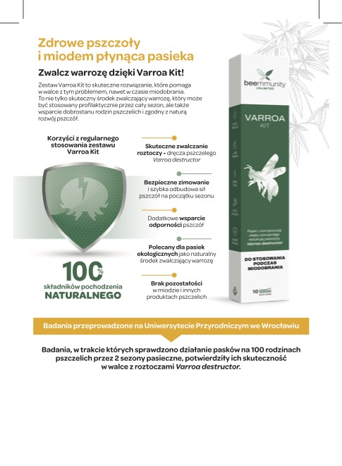 VARROA KIT 1 pack (10 strips)