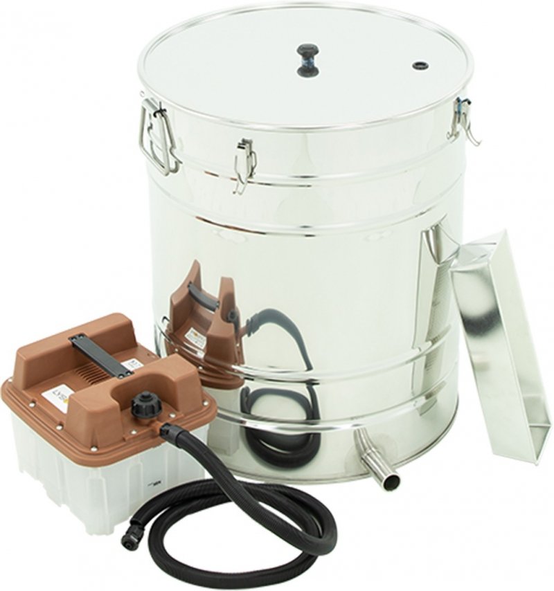 Wax melter with a steam generator - round