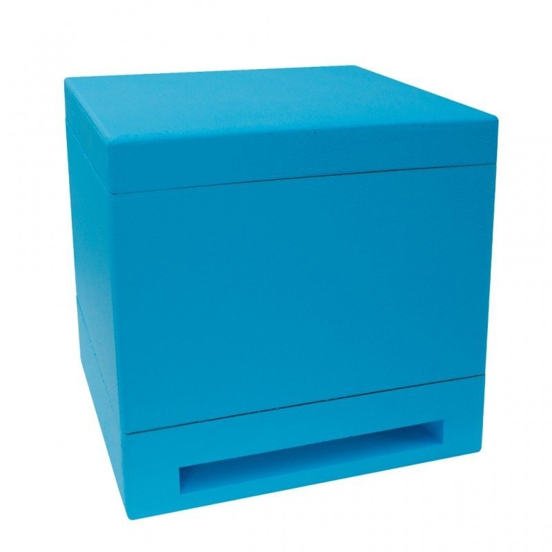 Mini 6-frame nucleus hive with feeder, with frames, painted
