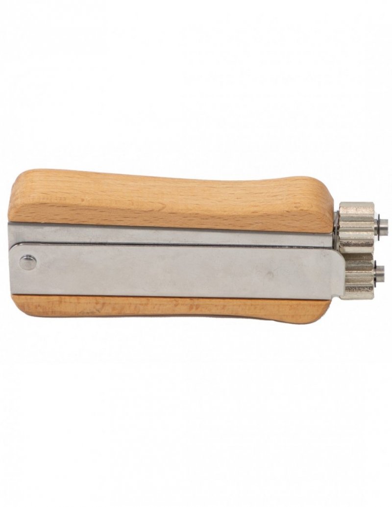 Wooden bee frame tensioner