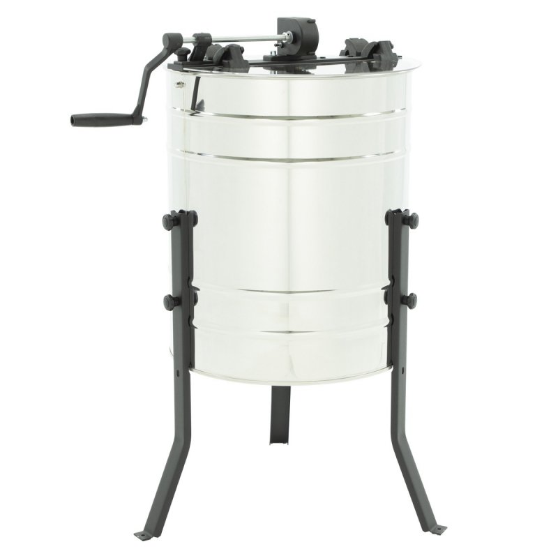 3-frame diagonal manual honey extractor, diameter 500mm, universal basket - BASIC LINE