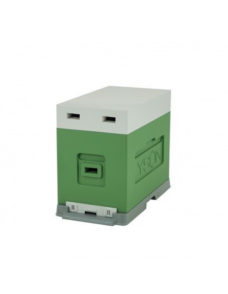 6-frame hive  - Dadant - painted (green - gray)