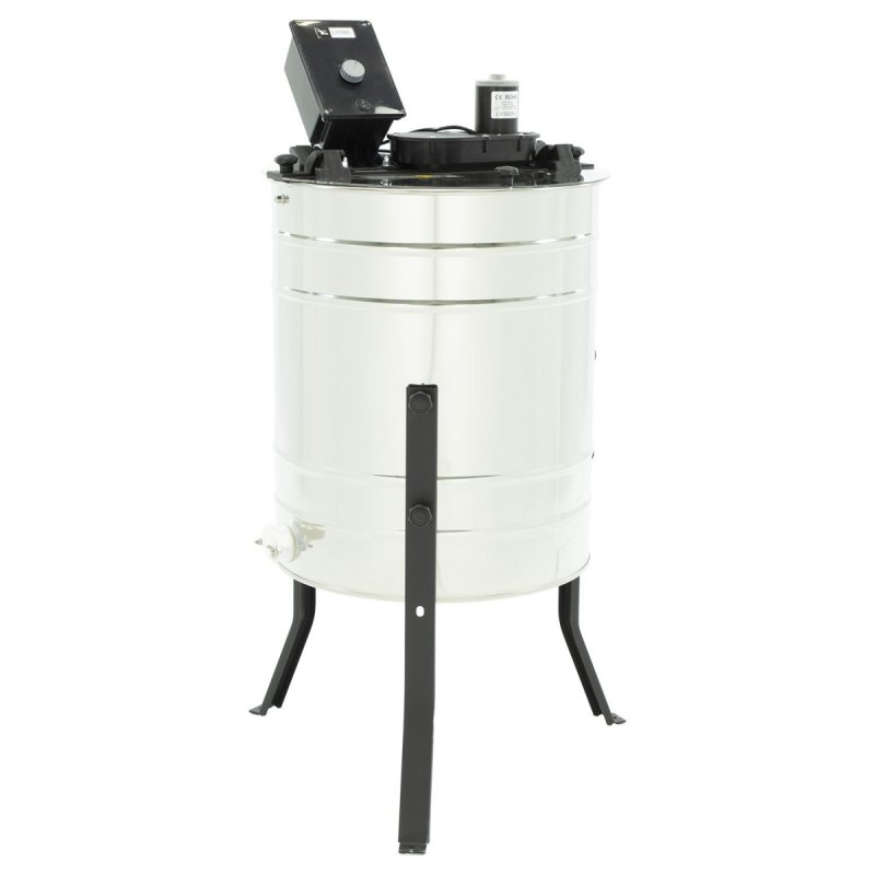 Miodarka diagonalna 3-ramkowa, ramka uniwersalna, Ø500mm, elekt. 230V - BASIC