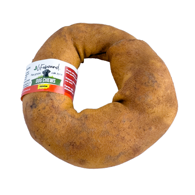 Naturalny gryzak dla psa o smaku bekonu (ring/S)