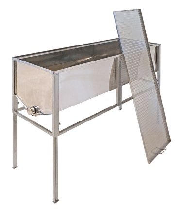 Stół do odsklepiania na ramki Warszawska poszerzana/zwykła  (Stal kwasoodporna/1,5 m)