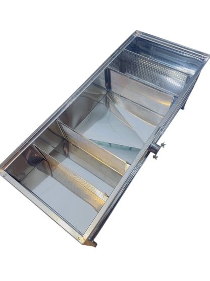 Odstojnik odpływowy poziomy do filtracji miodu 60L stal nierdzewna AISI304