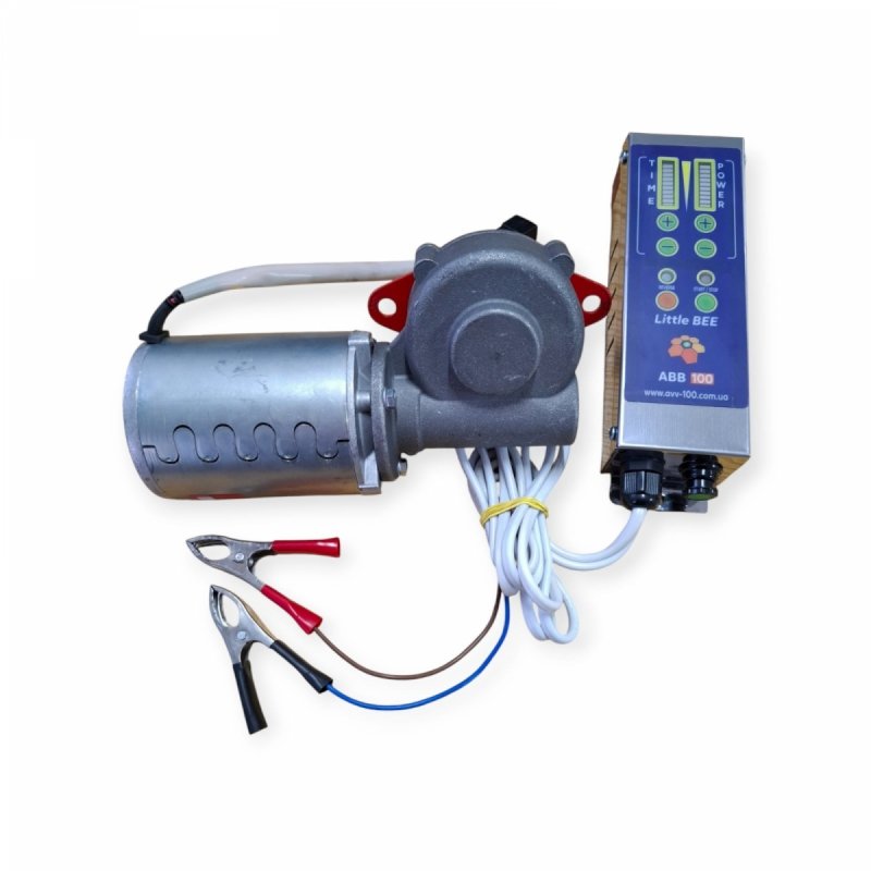 Napęd elektryczny z przekładnią do miodarki AVV z sterownikiem LittleBee - 12V