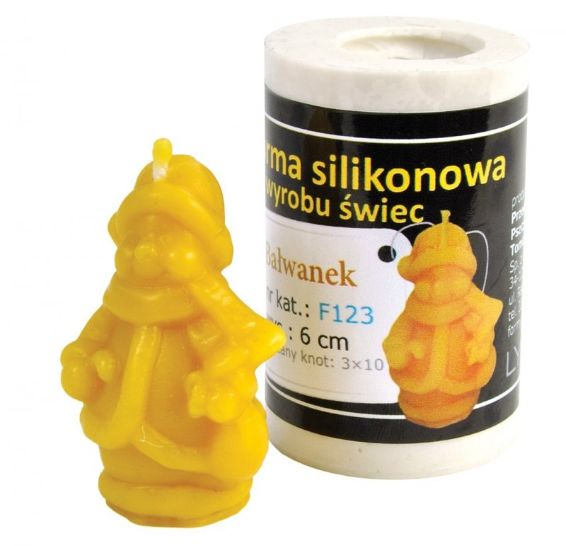 Forma silikonowa - Bałwanek – wys. 6 cm