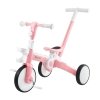 Dzięcięcy rowerek trójkołowy, biegowy, jeździk - pchacz - 5w1 - TOBI ROCKET - od HyperMotion - Różowy
