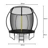 Trampolina ogrodowa dla dzieci HyperMotion - 244 cm 8FT - z drabinką i siatką wewnętrzną - do domu i ogrodu