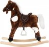 Interaktywny koń na biegunach - duży 70 cm - brązowy