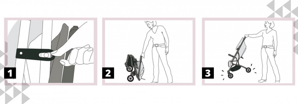 Wózek spacerowy składany z funkcją walizki