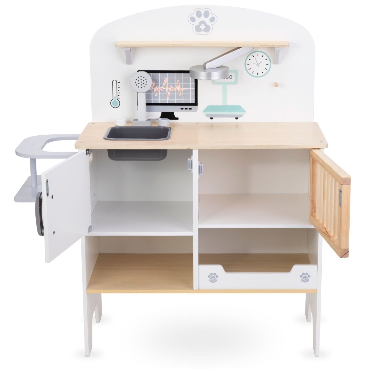 dmwトリートメントフルセット Szpital dla zwierząt - drewniany zestaw - Zabawki