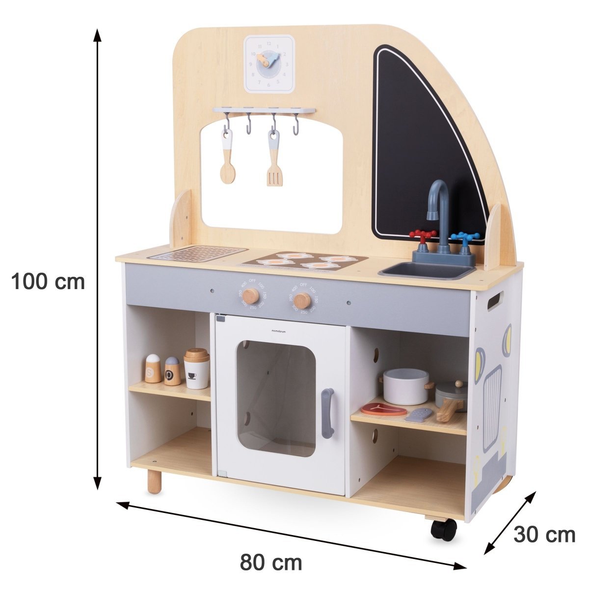 Wooden toy food truck store