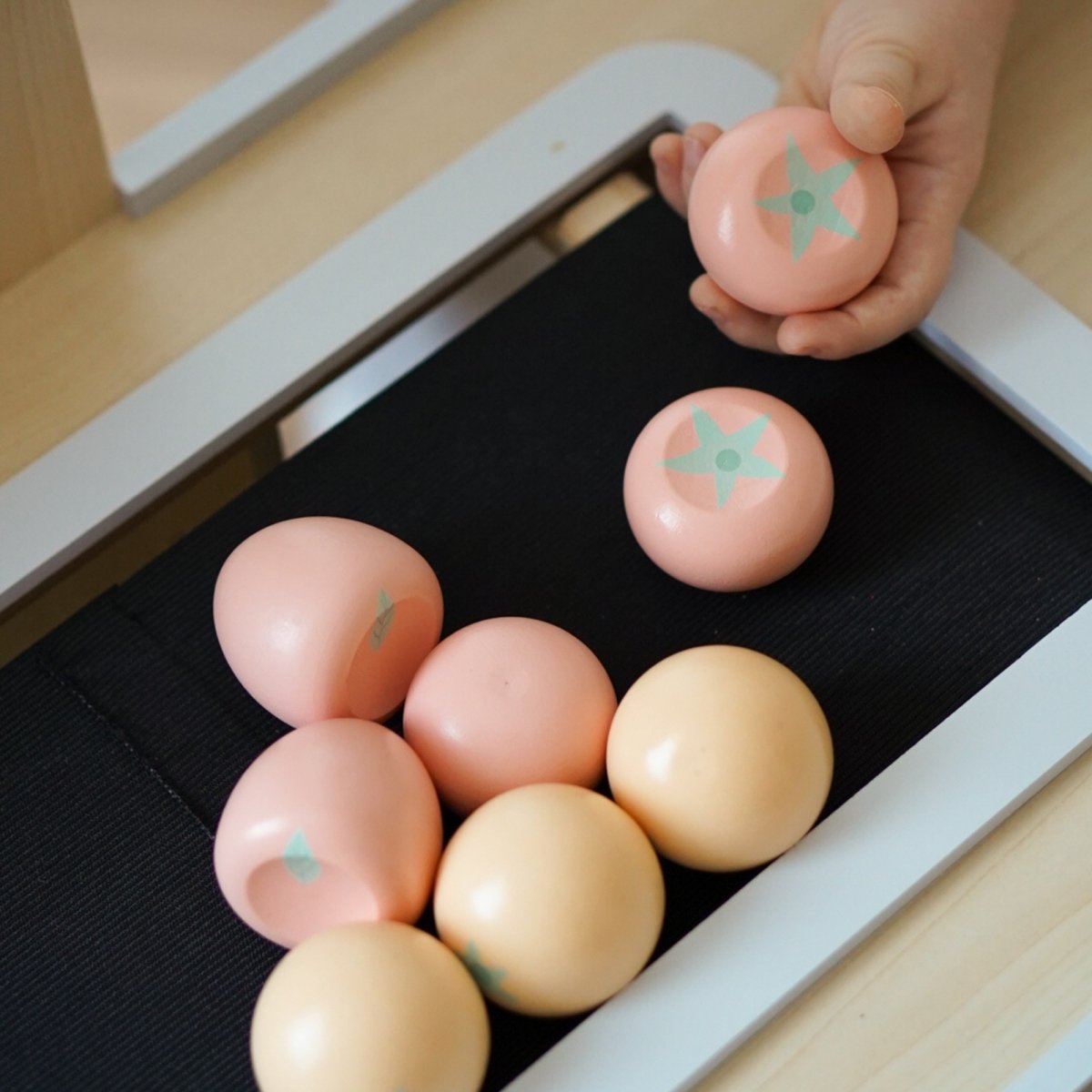 Drewniany warzywniak - duży stragan XXL, sklep z kasą do zabawy