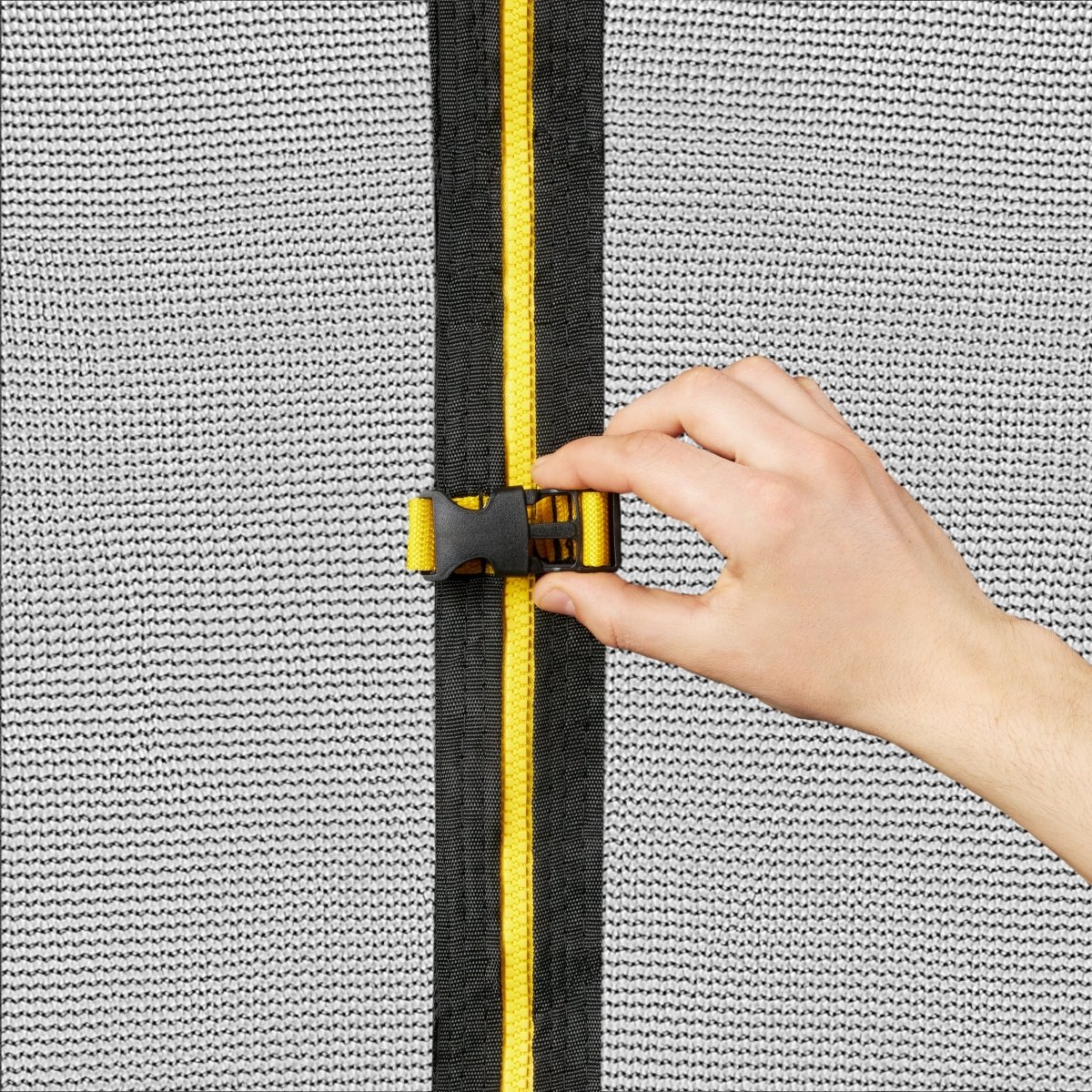 Trampolina ogrodowa XXXXL dla dzieci HyperMotion - 487 cm 16FT - z drabinką i siatką wewnętrzną - do domu i ogrodu - 150kg max