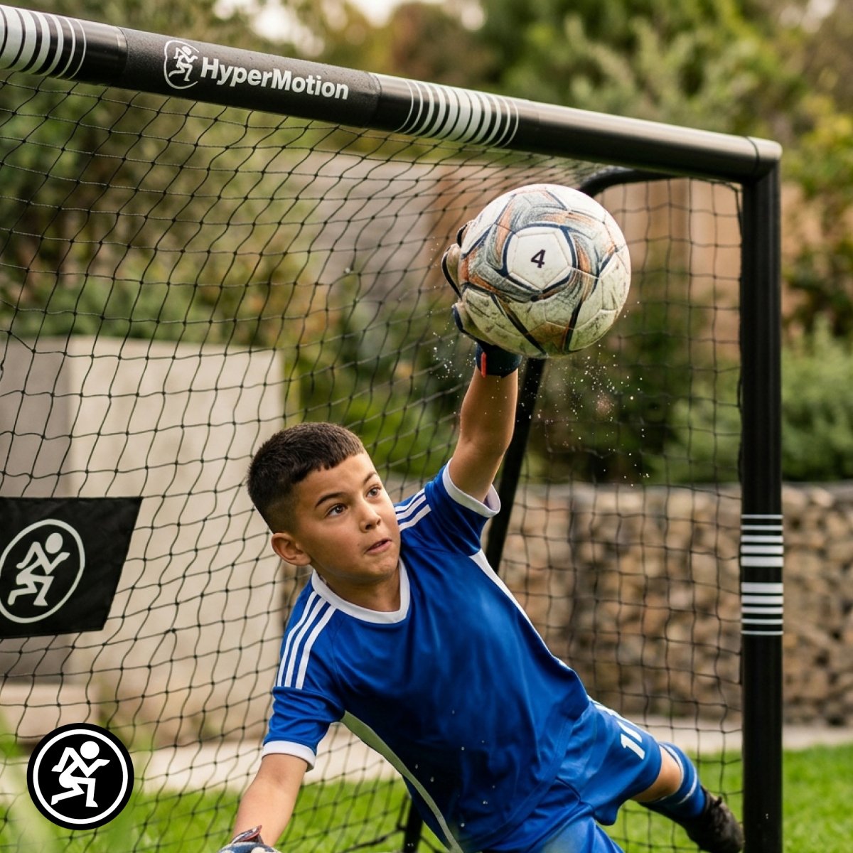 Bramka do piłki nożnej HyperMotion 240 × 160 cm – czarna