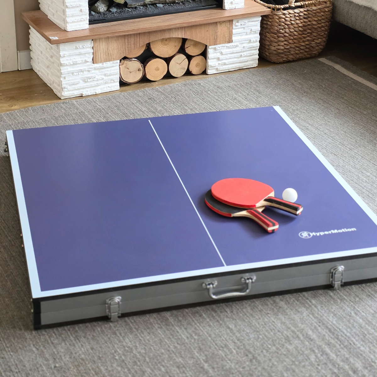 Przenośny, składany stół do ping ponga, tenis stołowy Hyper Motion dla dzieci i dorosłych 180 x 92 x 76 cm