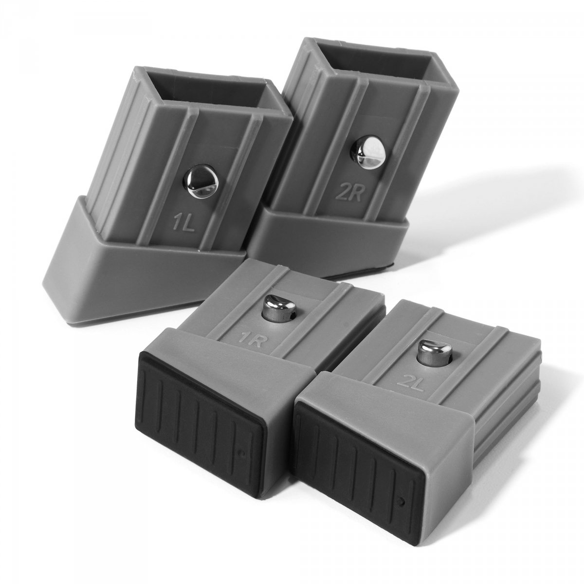 Składane krzesełko do karmienia Noxi 3w1, dwupoziomowe dla dziecka - Moby-System szare