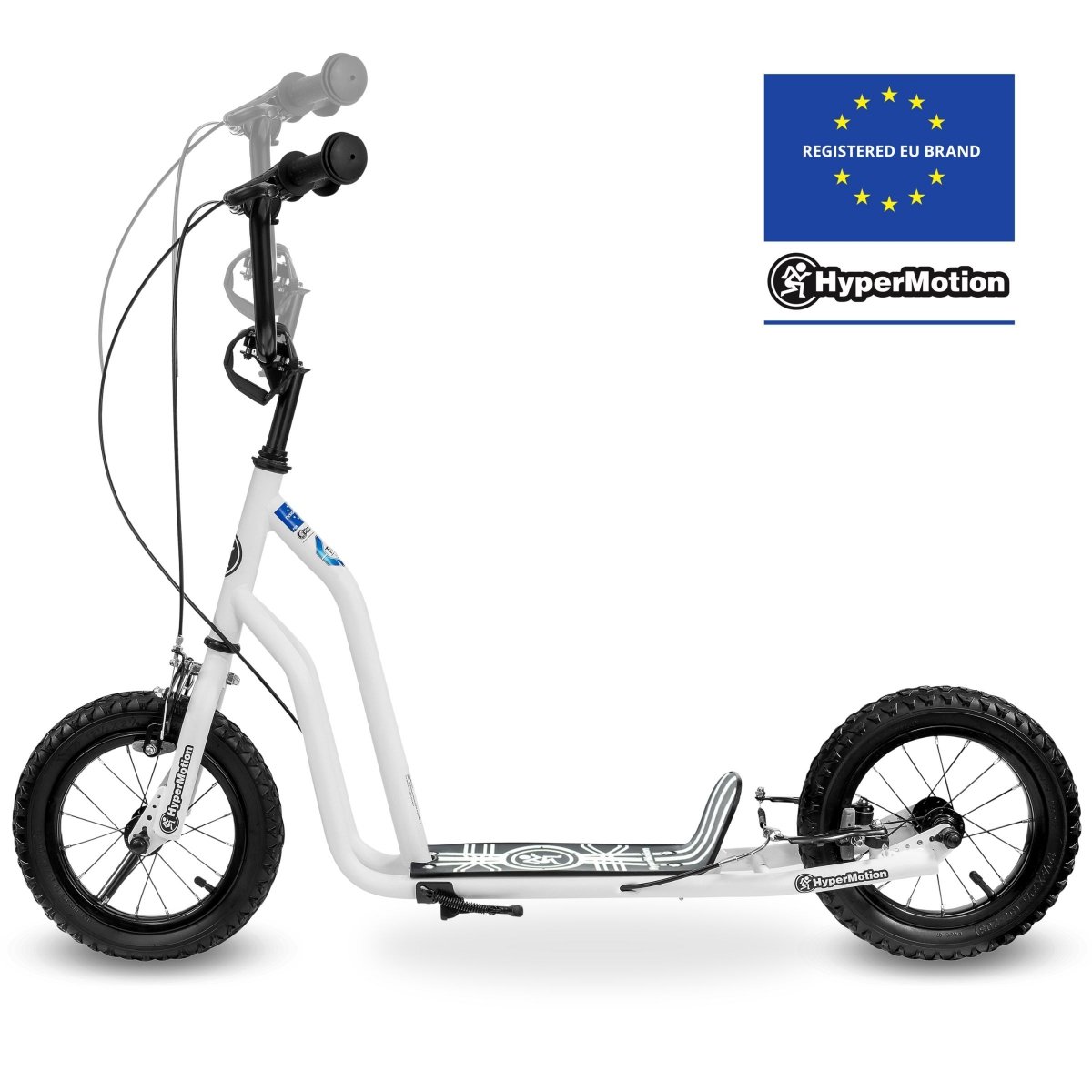 Hulajnoga Hypermotion VIVA 12 (pompowane koła 30cm) - Biała
