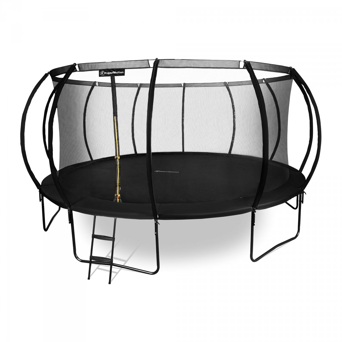 Trampolina ogrodowa XXXXL dla dzieci HyperMotion - 487 cm 16FT - z drabinką i siatką wewnętrzną - do domu i ogrodu - 150kg max