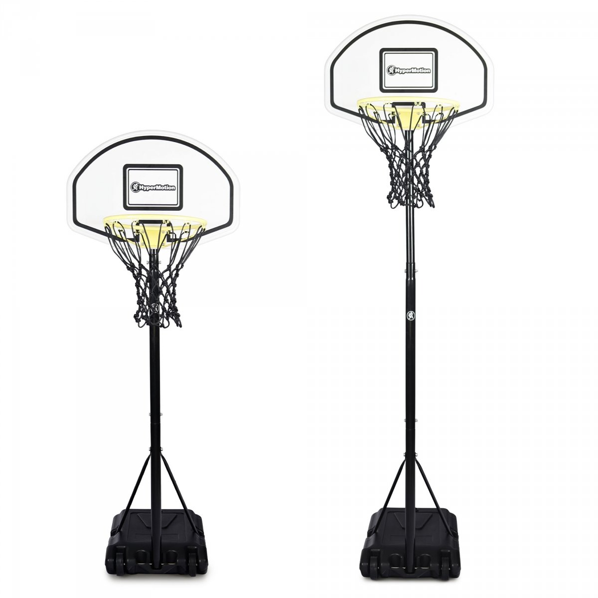 Wolnostojący kosz do koszykówki dla dzieci z regulacją wysokości 165–215 cm, tablica 73 × 49 cm - HyperMotion