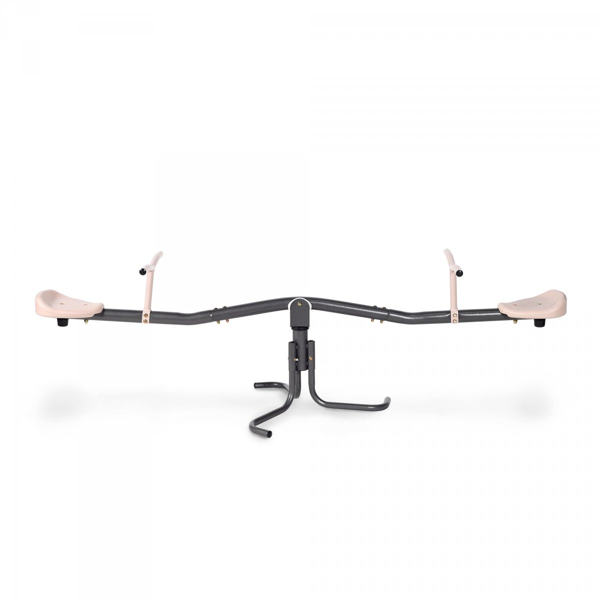 Huśtawka ogrodowa 2w1 - równoważnia z funkcją obrotu 360° - kolor beżowy