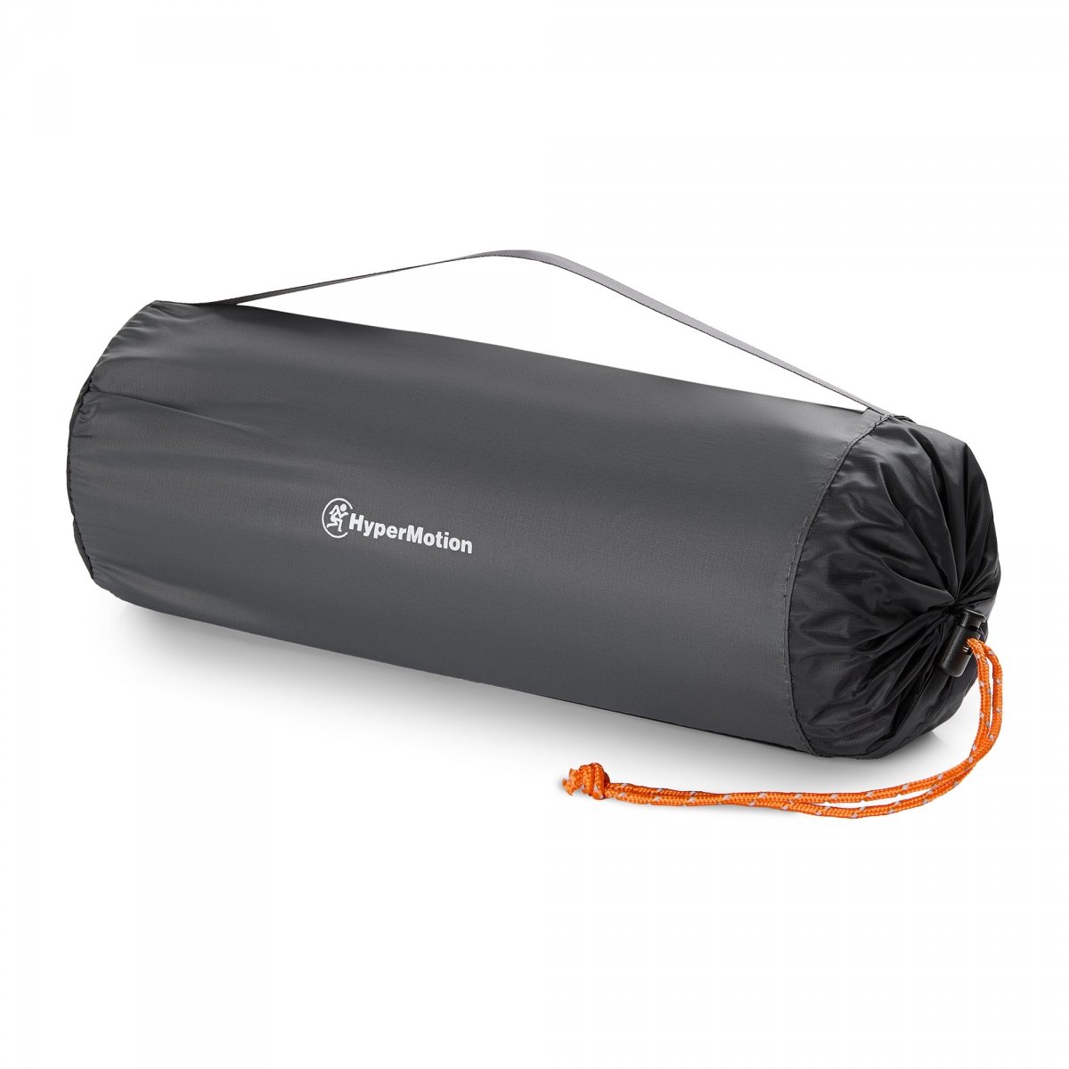 Ultralekki materac dmuchany jednoosobowy do spania na kemping i trekking HyperMotion Campmat – 190x56 cm – szary