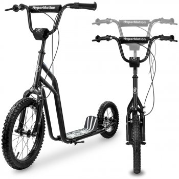 Hulajnoga HyperMotion VIVA 16 (koła 40cm + 30cm) - Czarna