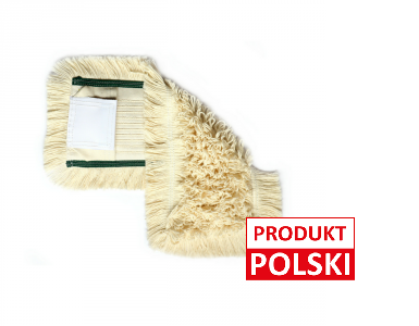 Mop bawełniany DUO kieszeń+klips 50cm