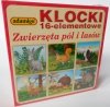Klocki 16 elementowe Zwierzęta pól i lasów Adamigo 6 układanek