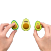 Awokado Gumki do ścierania + Temperówka Avocado