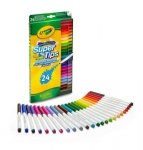 Crayola Mazaki Zmywalne Flamastry 24 Kolory Pisaki Supertips