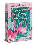 Puzzle 500el Fantastyczne zwierzęta Flamingi Clementoni