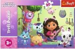 Puzzle 30 Gabi i jej uroczy domek Koci Domek Gabby Trefl